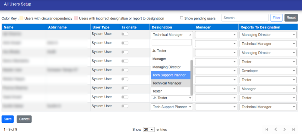 UserselectionField